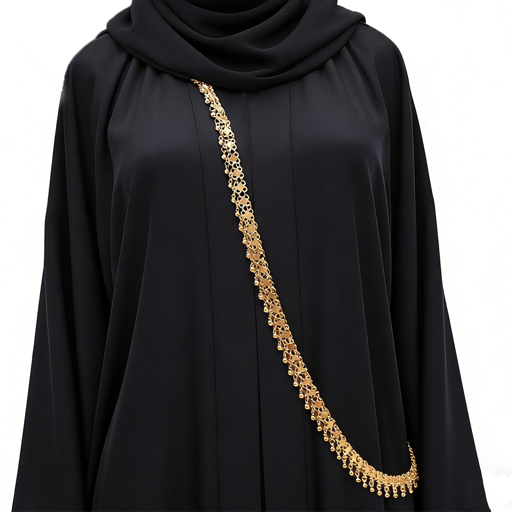 Ethnic Fashion Accessories - الخرز الذهبي شرابة الكتف سلسلة مجوهرات