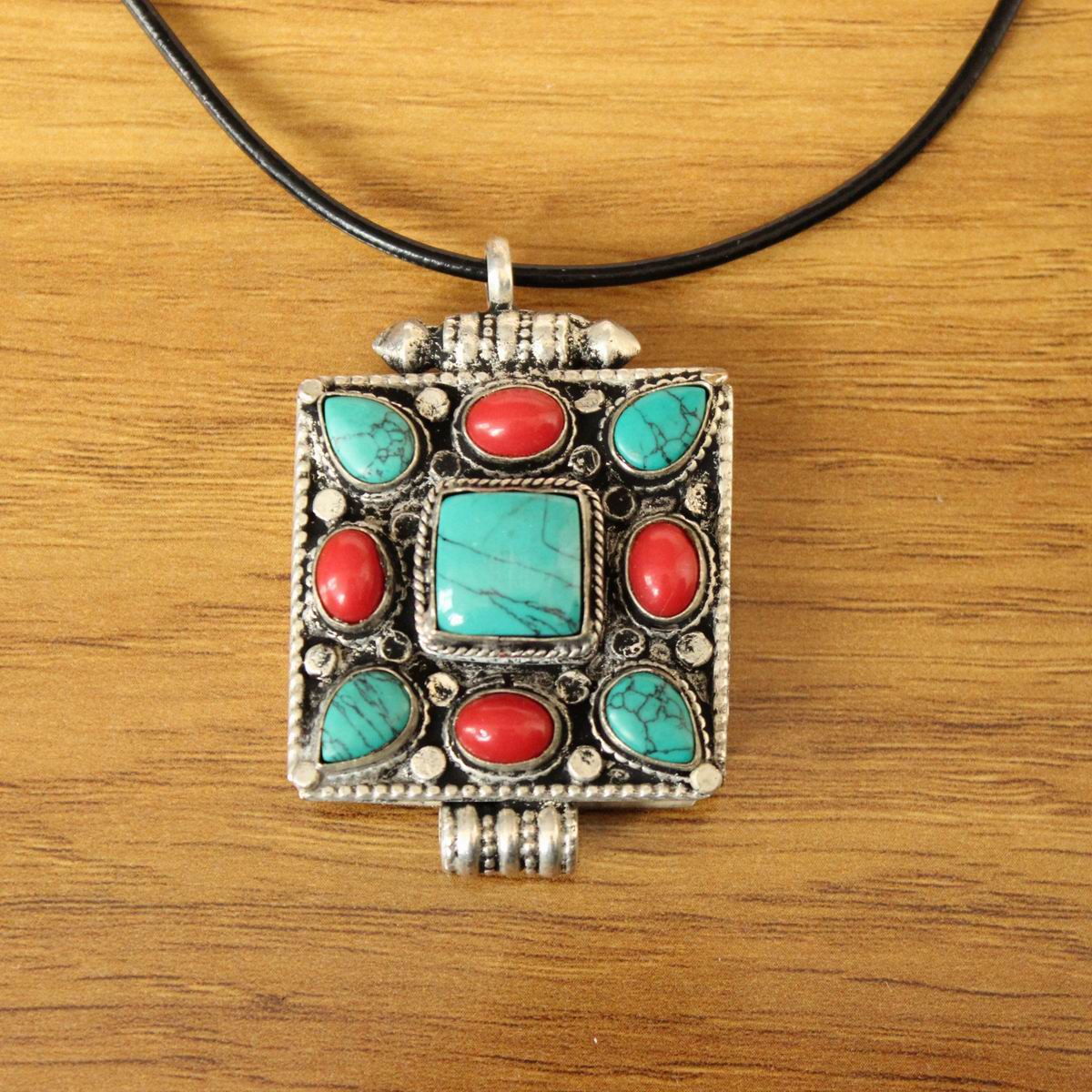 PN257 العرقية التبتية الفضة مع - مراجعة Ethnic Fashion Store وسعره