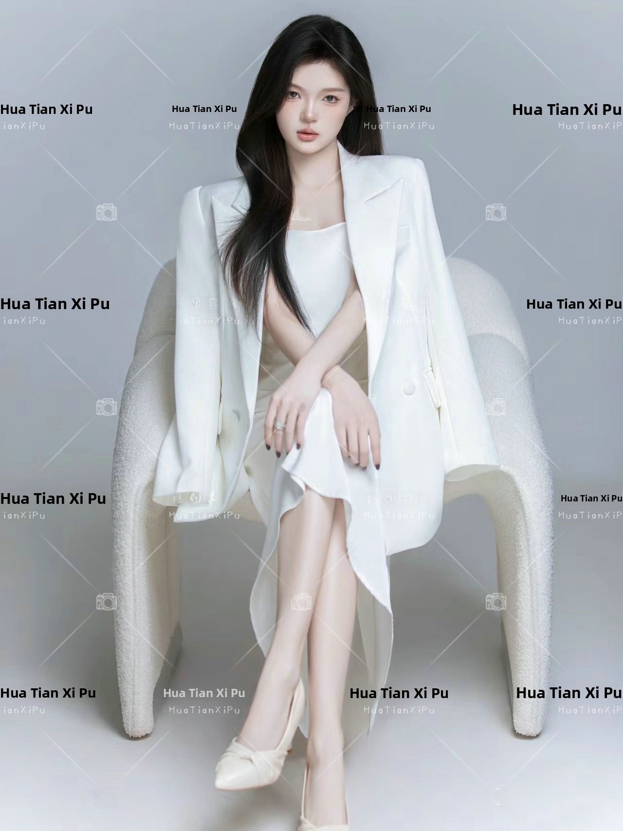 24 Studio جديد طقم أبيض بتصميم - مراجعة Ethnic Fashion Images وسعره